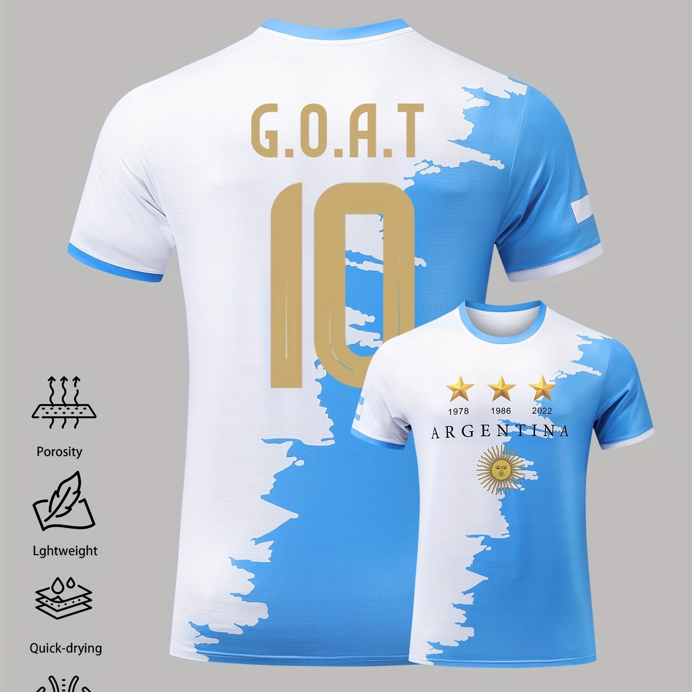 Men’s Quick-Dry Football Jersey – Breathable Training & Casual Wear -