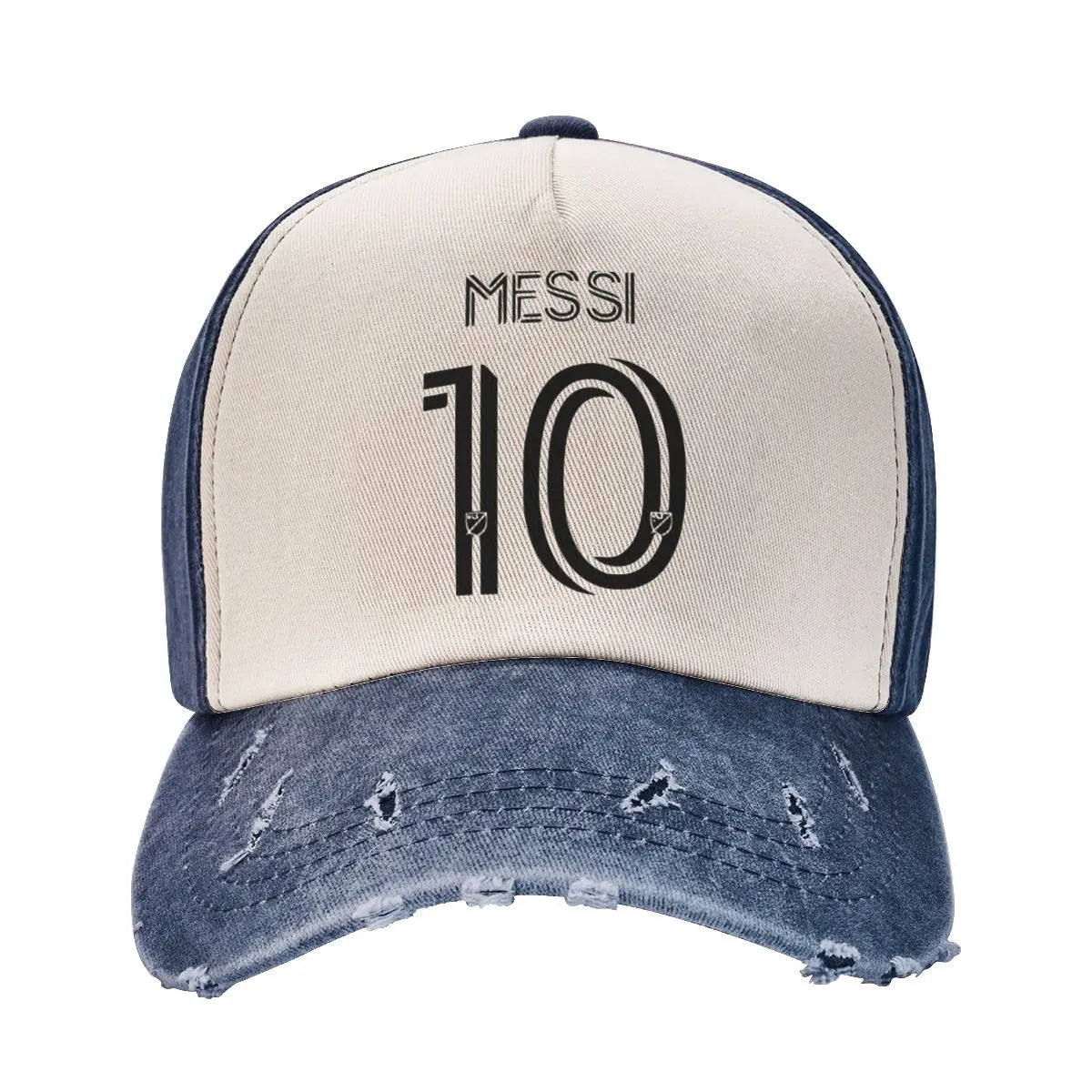 Retro Messi #10 Baseball Cap – Distressed Vintage Look | Unisex Adjustable Hat