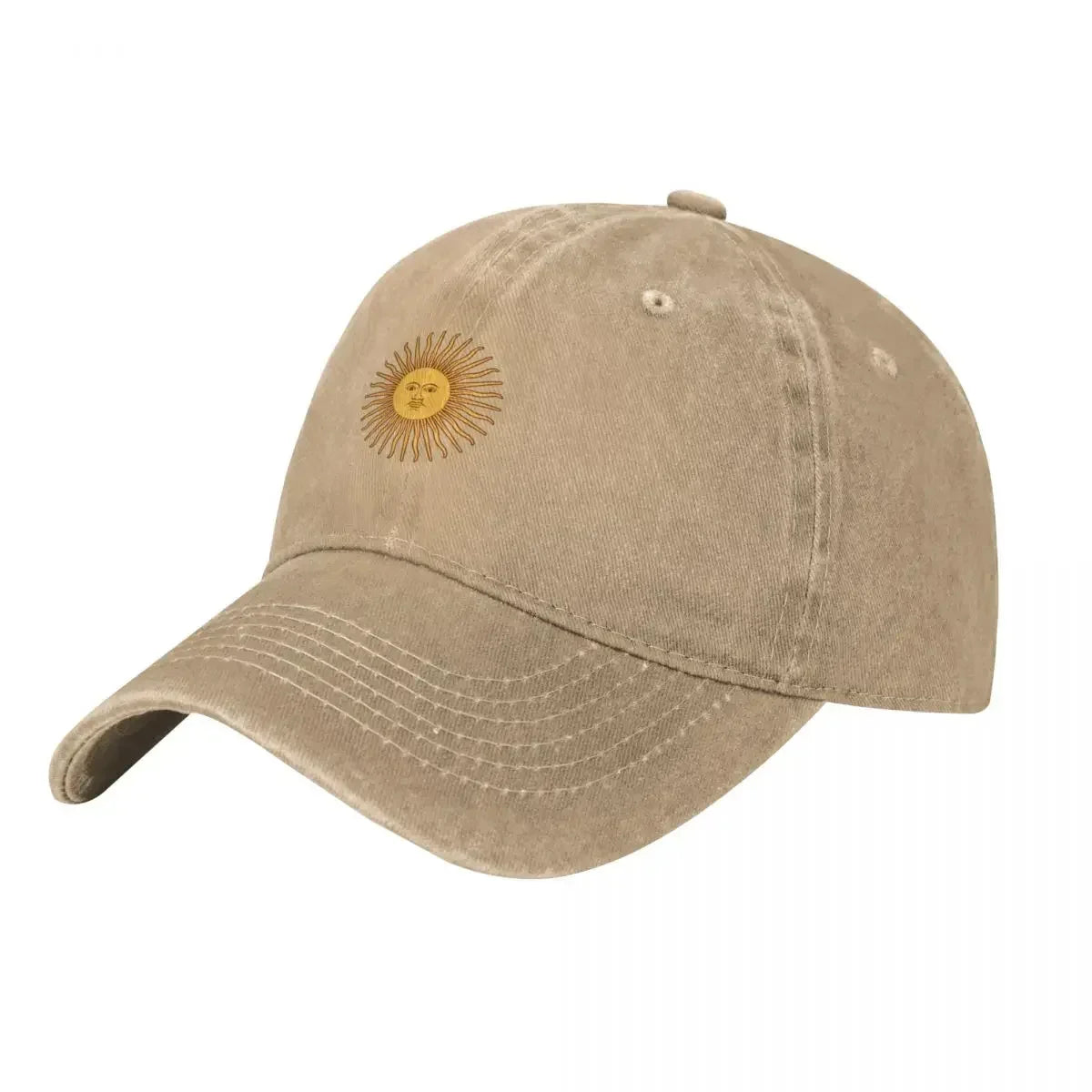 Cotton Twill Cap – Sun of May Symbol | Classic Argentine Cap | Argentinian Headwear - Unisex