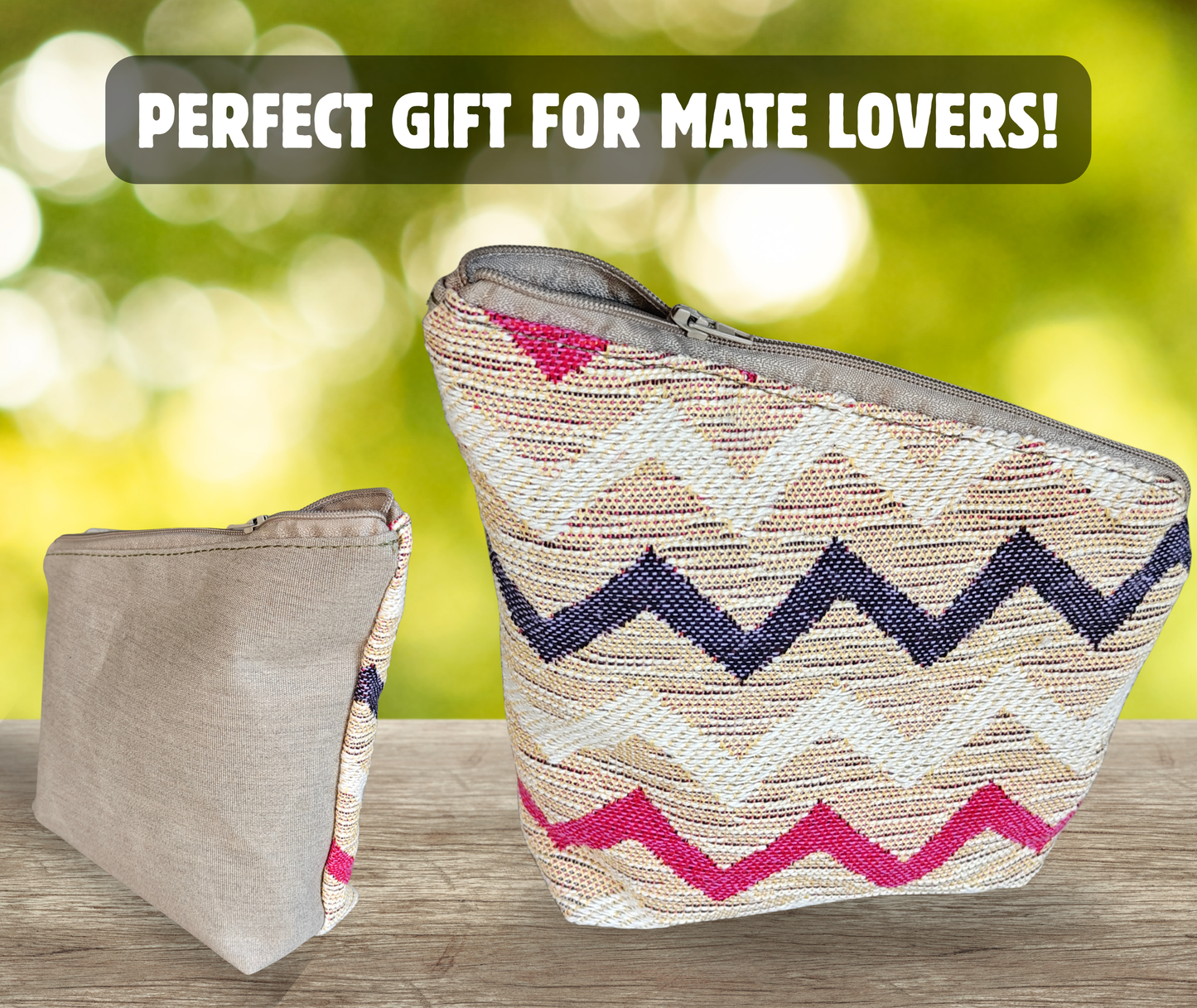 Custom Yerba Mate Holder Bag – Handmade Storage Pouch for Mate – Travel-Friendly & Durable