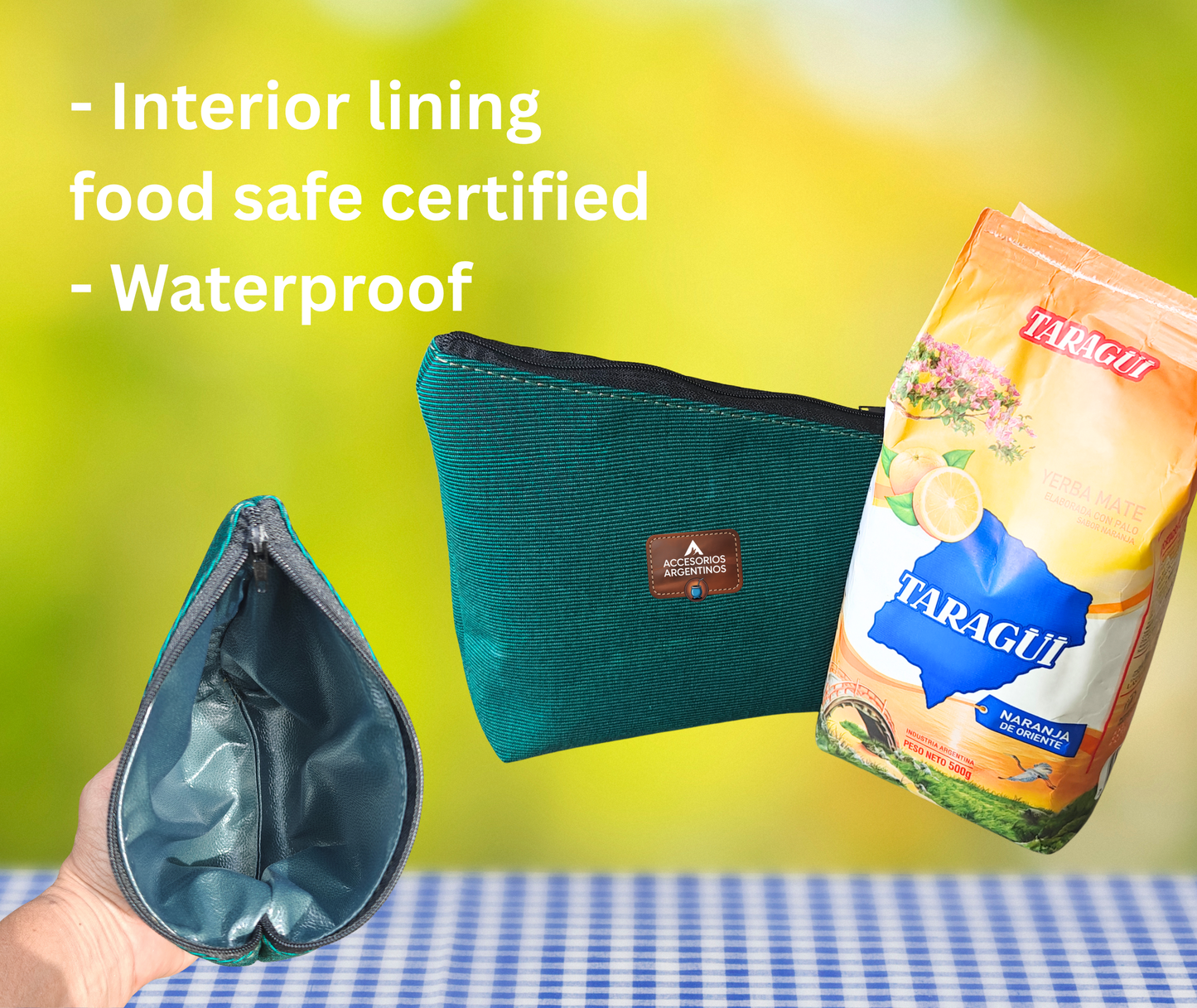 Custom Yerba Mate Holder Bag – Handmade Storage Pouch for Mate – Travel-Friendly & Durable