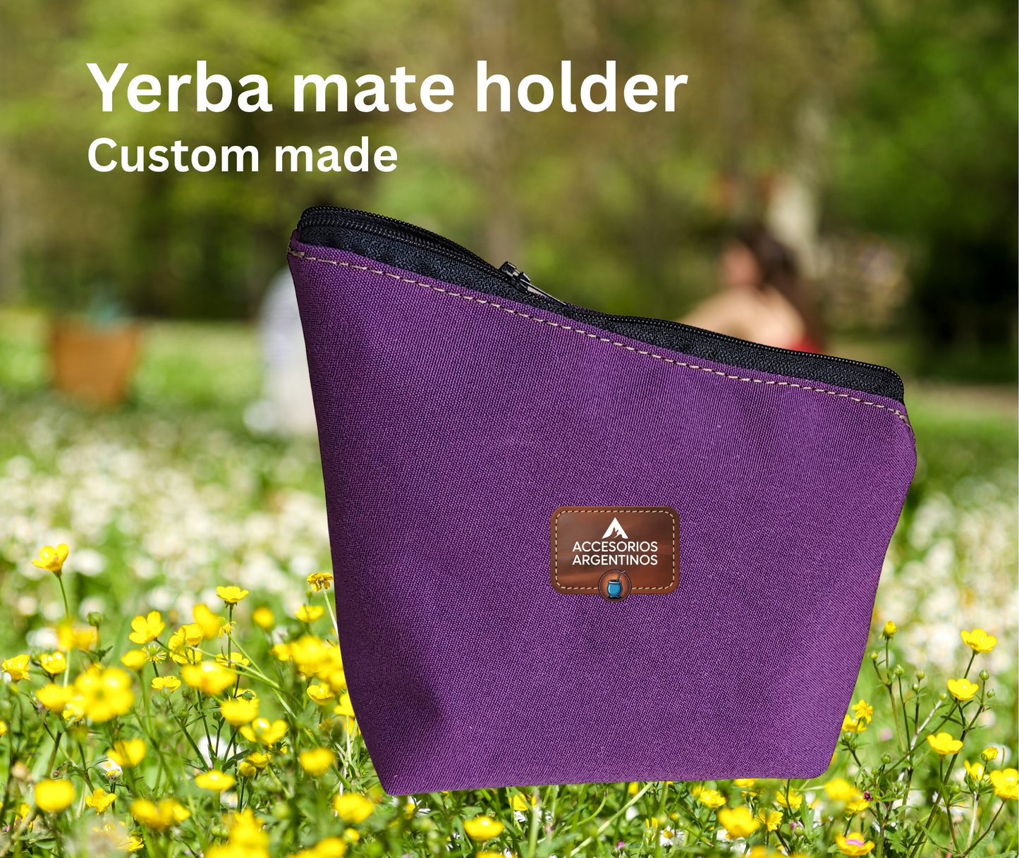 Custom Yerba Mate Holder Bag – Handmade Storage Pouch for Mate – Travel-Friendly & Durable
