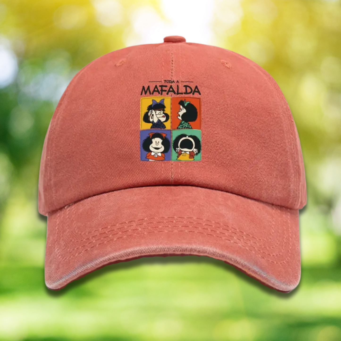Mafalda Baseball Cap | Argentine Comic Icon Adjustable Hat