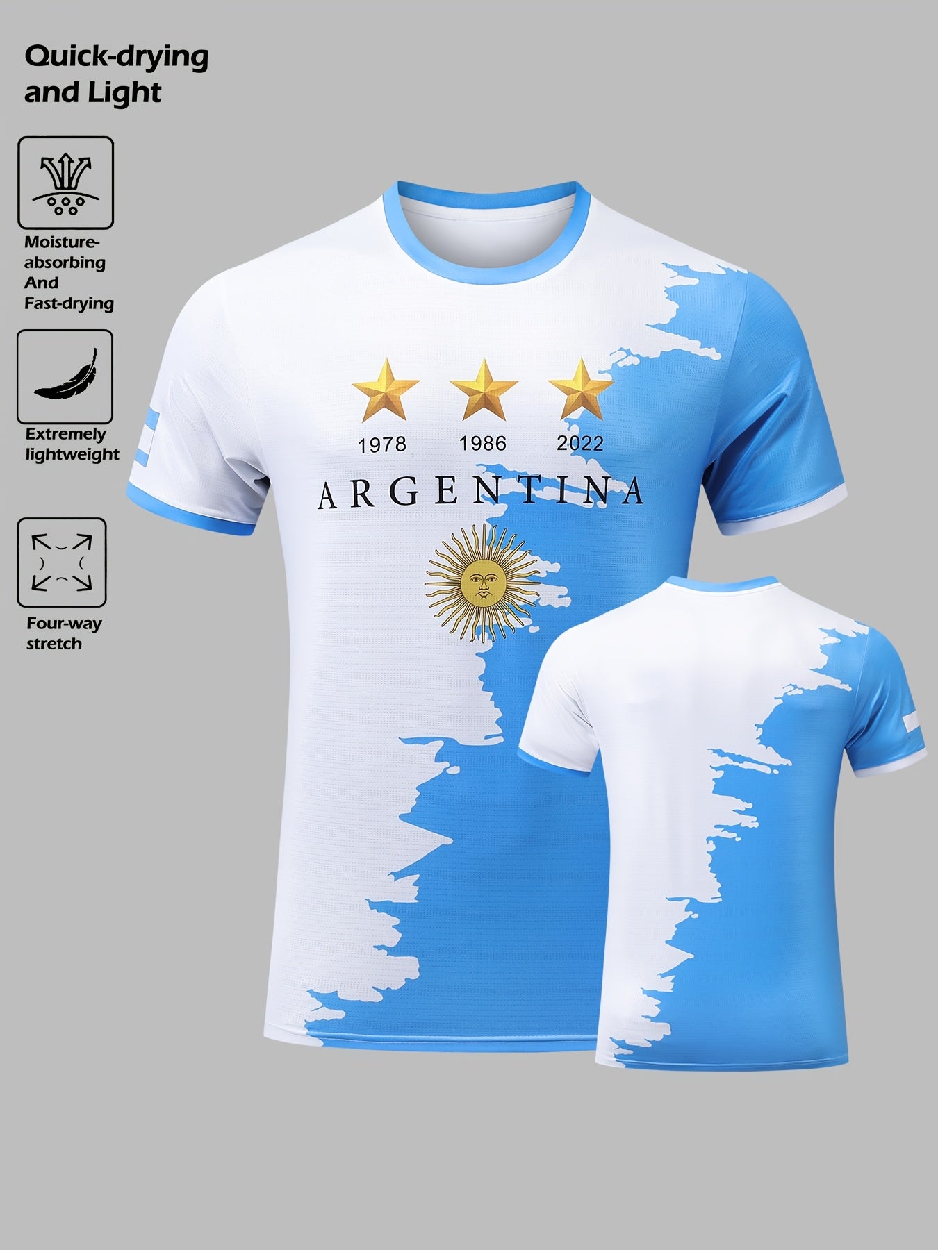 Men’s Quick-Dry Football Jersey – Breathable Training & Casual Wear -