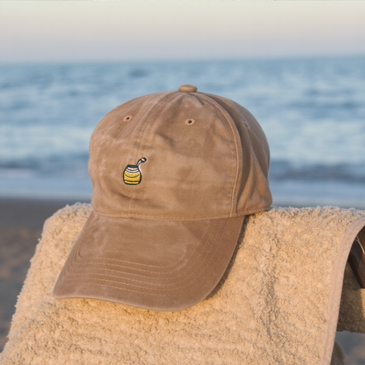 Khaki Cap with Embroidered Mate & Bombilla – Argentine Tradition Hat
