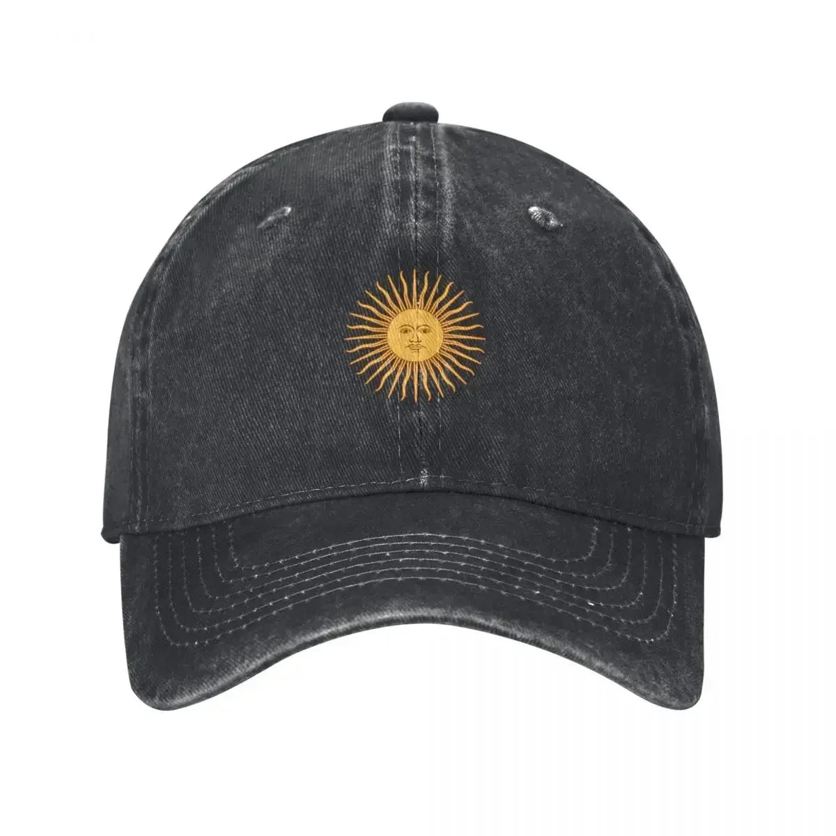 Cotton Twill Cap – Sun of May Symbol | Classic Argentine Cap | Argentinian Headwear - Unisex