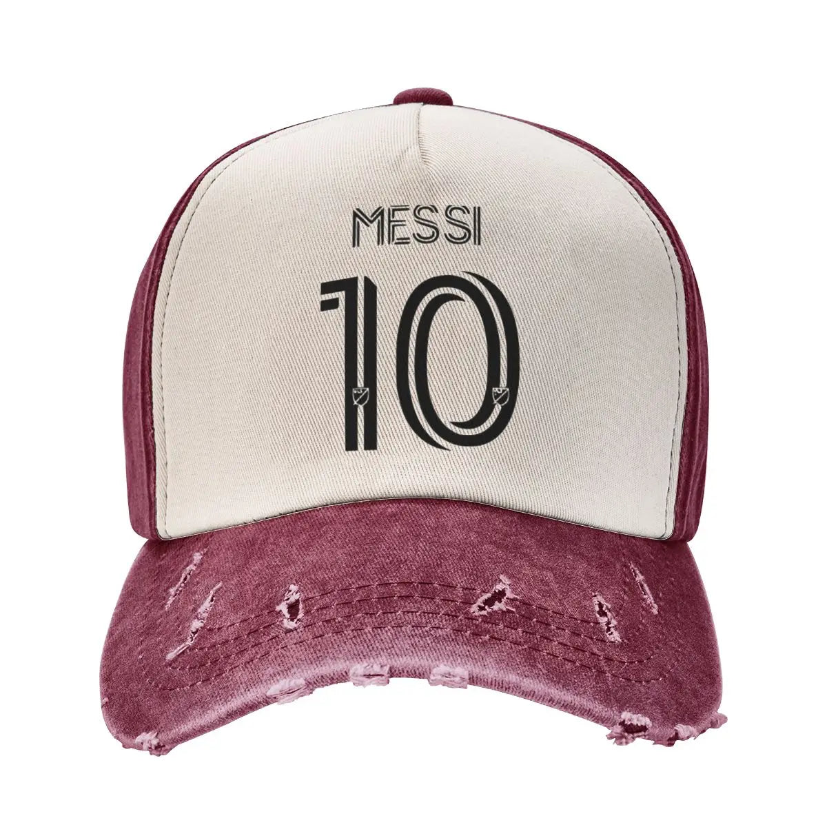 Retro Messi #10 Baseball Cap – Distressed Vintage Look | Unisex Adjustable Hat