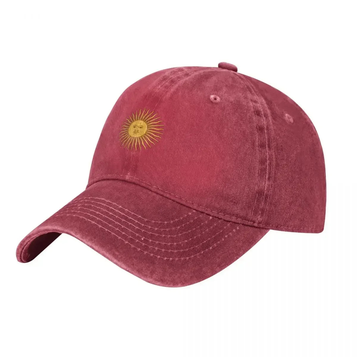 Cotton Twill Cap – Sun of May Symbol | Classic Argentine Cap | Argentinian Headwear - Unisex