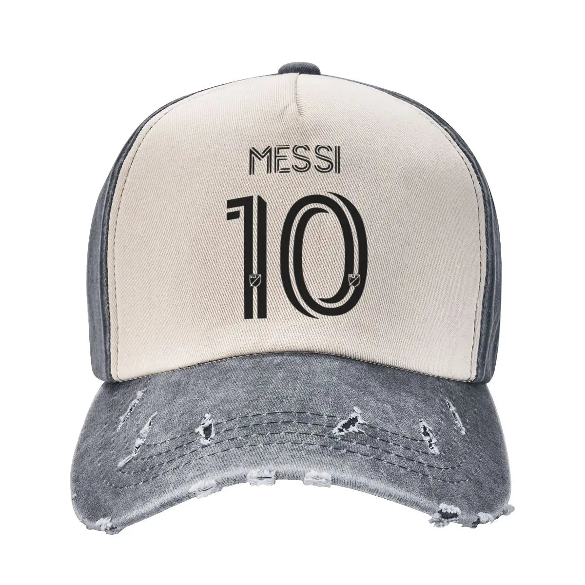 Retro Messi #10 Baseball Cap – Distressed Vintage Look | Unisex Adjustable Hat