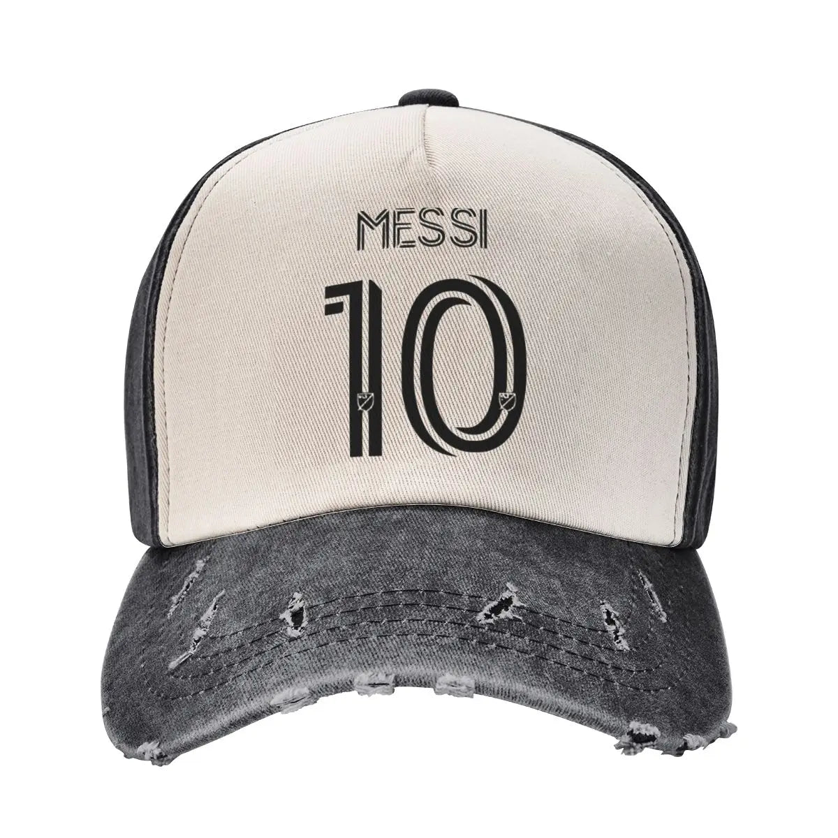 Retro Messi #10 Baseball Cap – Distressed Vintage Look | Unisex Adjustable Hat