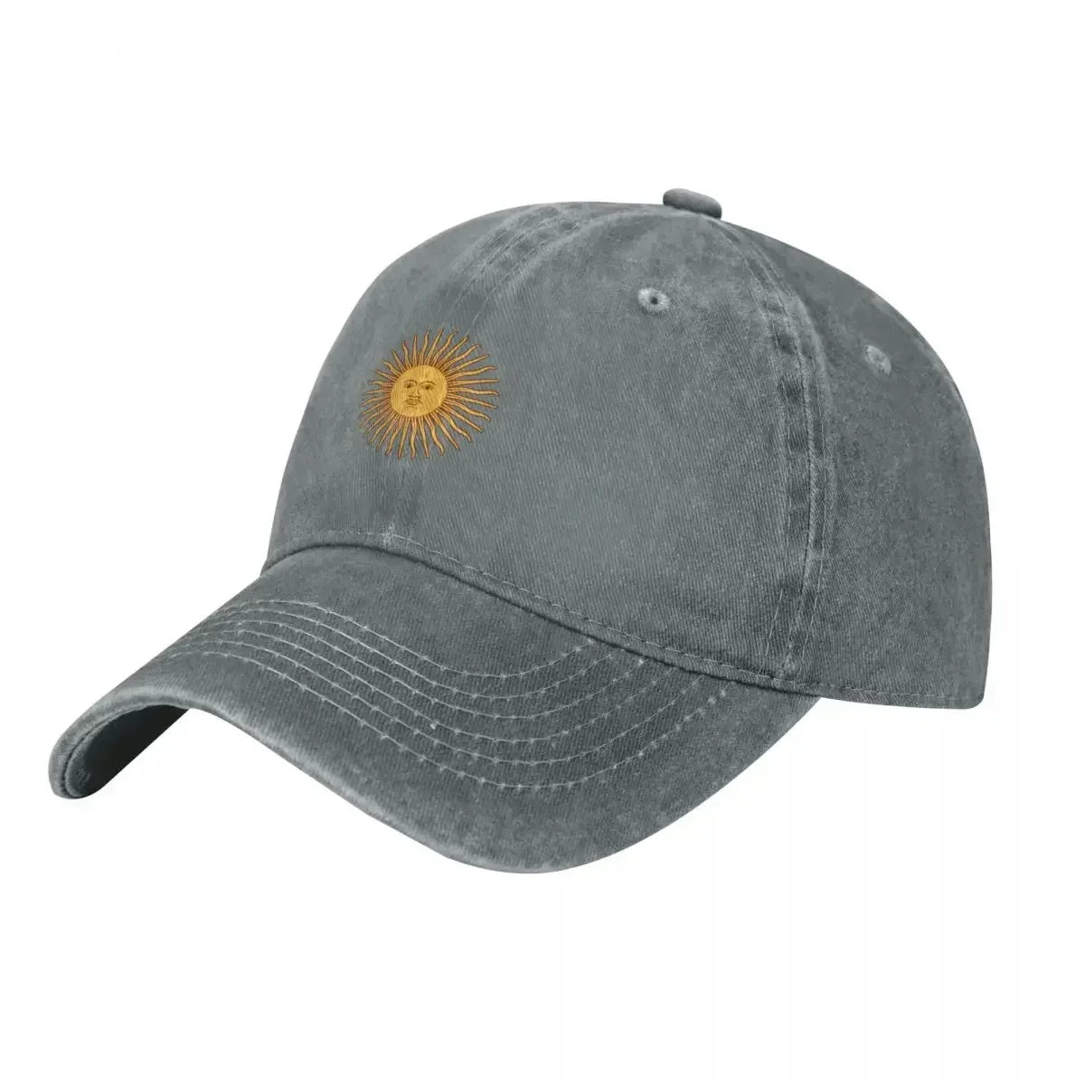 Cotton Twill Cap – Sun of May Symbol | Classic Argentine Cap | Argentinian Headwear - Unisex