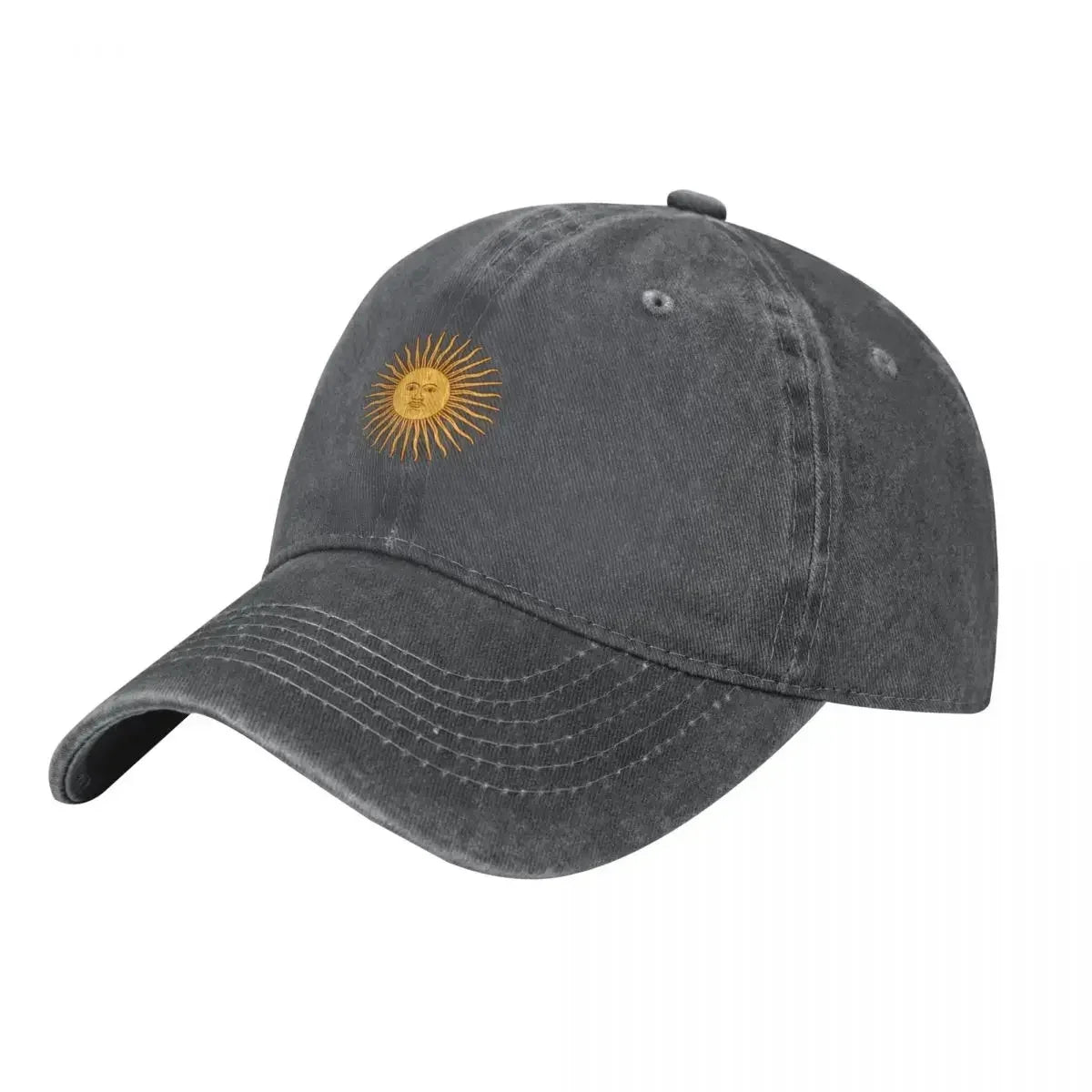 Cotton Twill Cap – Sun of May Symbol | Classic Argentine Cap | Argentinian Headwear - Unisex