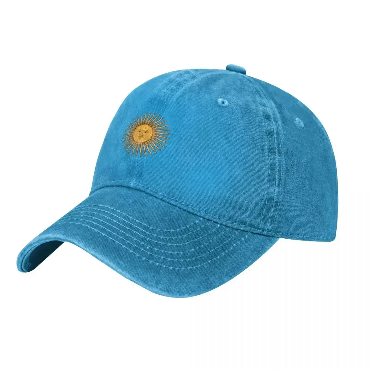 Cotton Twill Cap – Sun of May Symbol | Classic Argentine Cap | Argentinian Headwear - Unisex