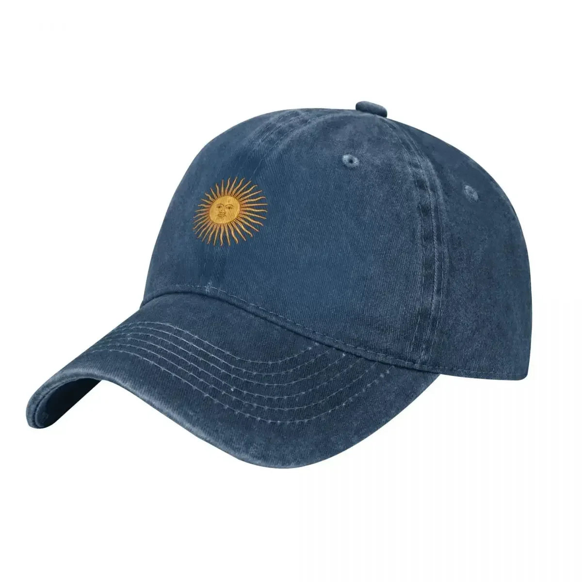 Cotton Twill Cap – Sun of May Symbol | Classic Argentine Cap | Argentinian Headwear - Unisex