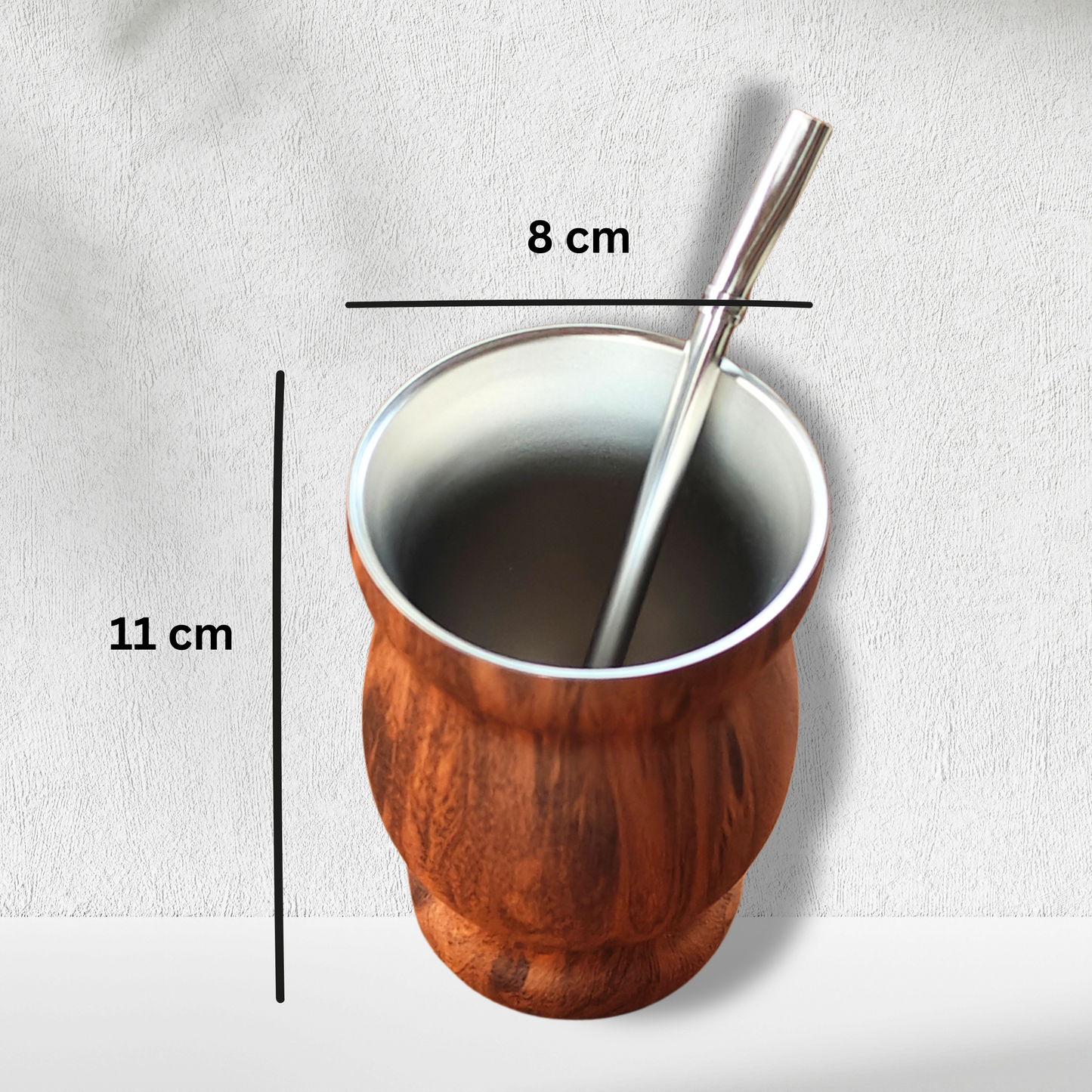 Stainless Steel Yerba Mate Cup Set – Double-Walled + Bombilla
